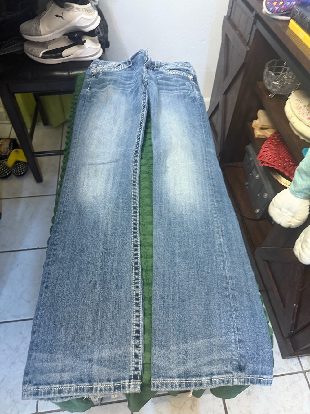 Miss Me Faded Blue Bootcut Jeans